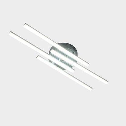 Minimalist Parallel Line LED Semi-Flush Mount Ceiling Light