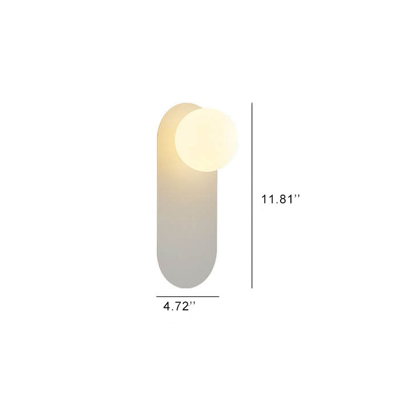 Nordic Minimalist Glass Ring Base 1-Light Wall Sconce Lamp