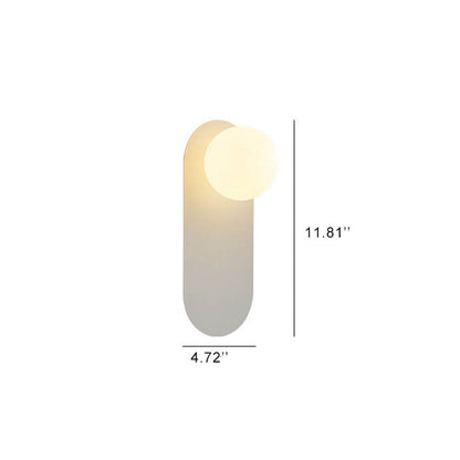 Nordic Minimalist Glass Ring Base 1-Light Wall Sconce Lamp