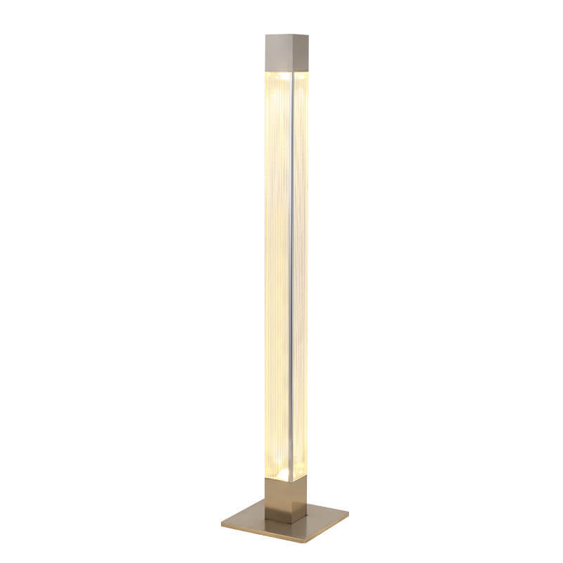 Modern  Acrylic Long Bar Column LED Standing Floor Lamp