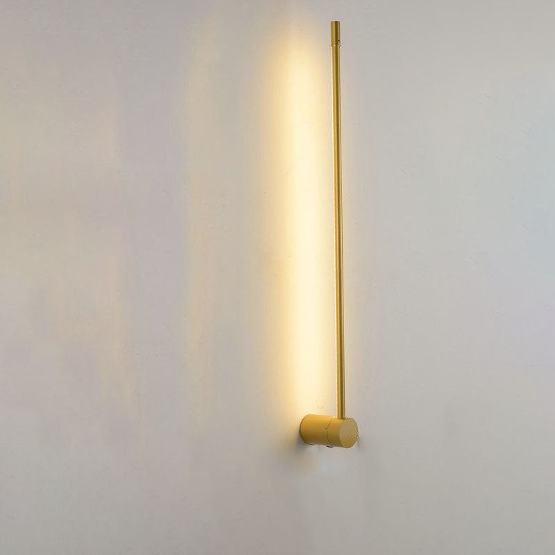 Modern Minimalist Aluminum Straigh Line LED Wall Sconce Lamp For Living Room