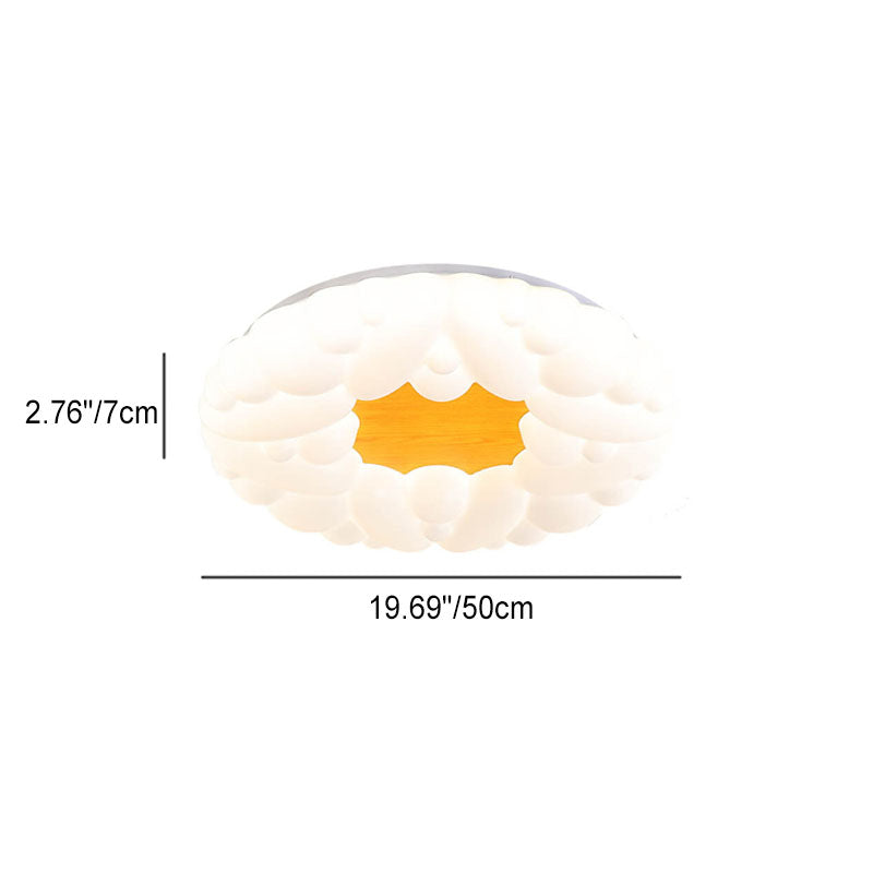 Scandinavian Modern Minimalist Acrylic Children's LED Flush Mount Ceiling Light
