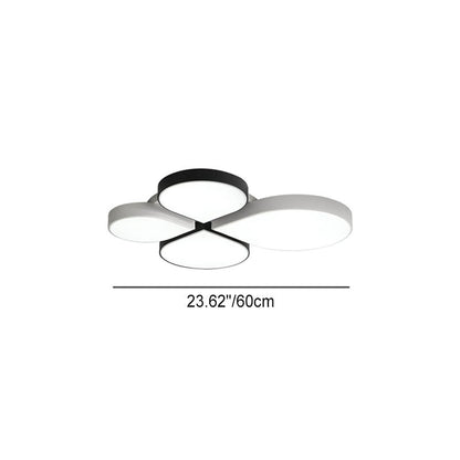 Modern Minimalist Four Leaf Clover Acrylic LED Flush Mount Ceiling Light