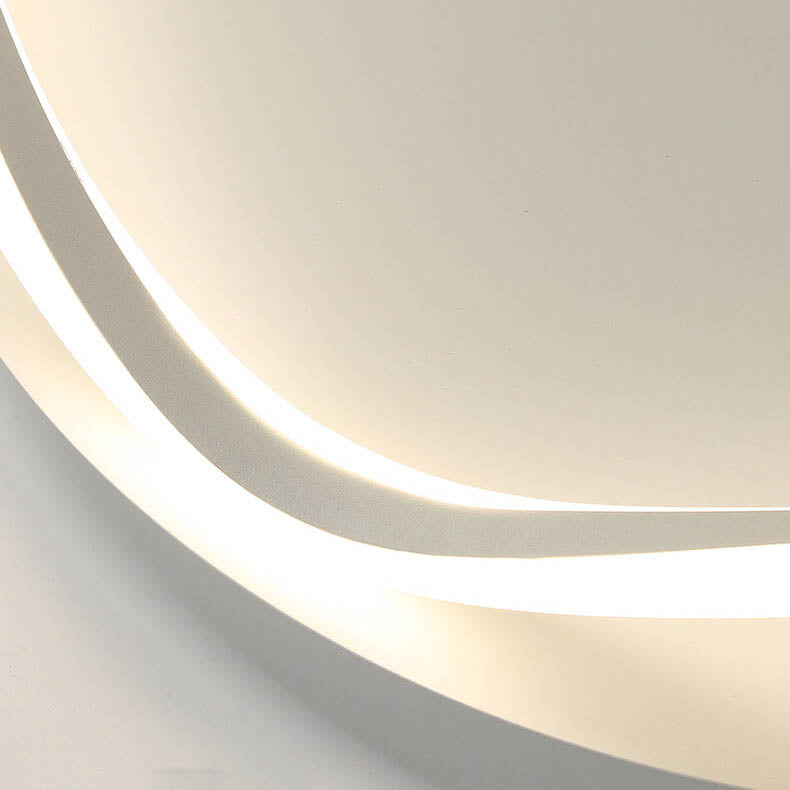 Modern Round Floral Lace LED Flush Mount Ceiling Light