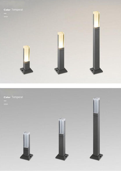 Lawn Light Column Acrylic LED Outdoor Waterproof Garden Light