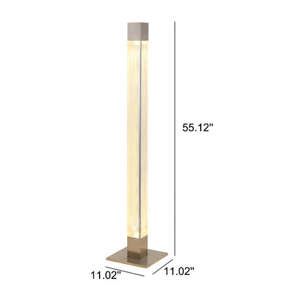 Modern  Acrylic Long Bar Column LED Standing Floor Lamp