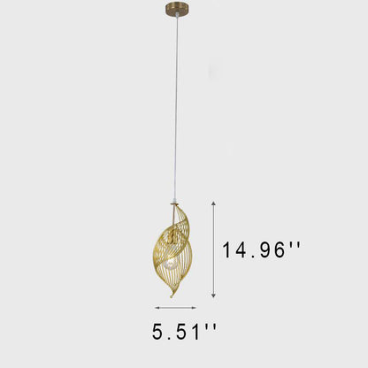 Nordic Creative Iron Sea Snail Shape  1-Light Pendant Light