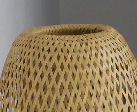 Modern Bamboo Weaving Round 1-Light Decorative Table Lamp