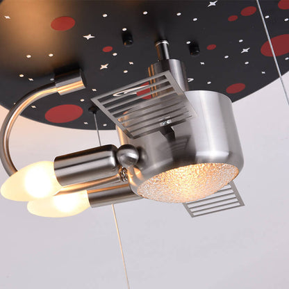 Creative Spaceman Satellite 3 Light Flush Mount Ceiling Light