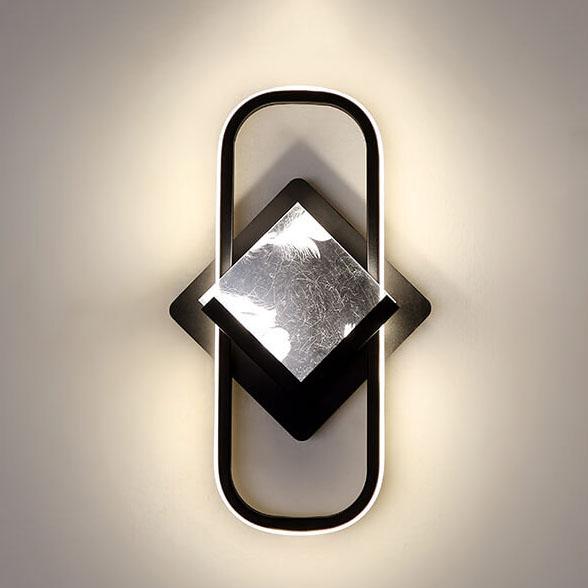 مصباح حائط LED على شكل حلقة بتصميم إبداعي نورديك، مزود بإضاءة واحدة 