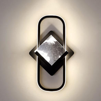 مصباح حائط LED على شكل حلقة بتصميم إبداعي نورديك، مزود بإضاءة واحدة 