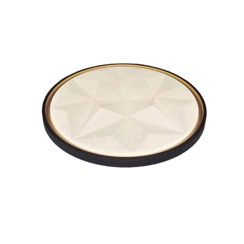 Nordic Creative Star Effect Round Iron Acrylic LED Flush Mount Ceiling Light
