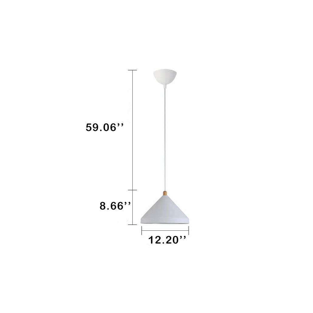 Nordic Simple Cone Shade 1-Light Pendant Light