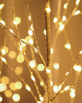 300 Light Copper Wire Full of Star Birch Tree USB Charging LED Light