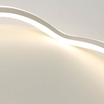 Modern Round Floral Lace LED Flush Mount Ceiling Light