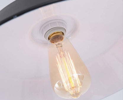 Industrial Retro Iron Barn 1-Light Semi-Flush Mount Ceiling Light