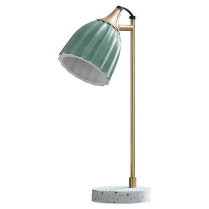 Nordic Ceramic Bell Shade 1-Light Table Lamp
