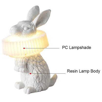Modern Creative Resin Rabbit LED 1-Light Table Lamp