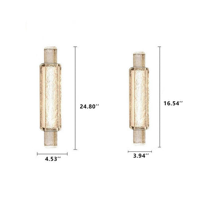 Modern Luxury Bubble Glass Cylindrical 1-Light LED Wall Sconce Lamp