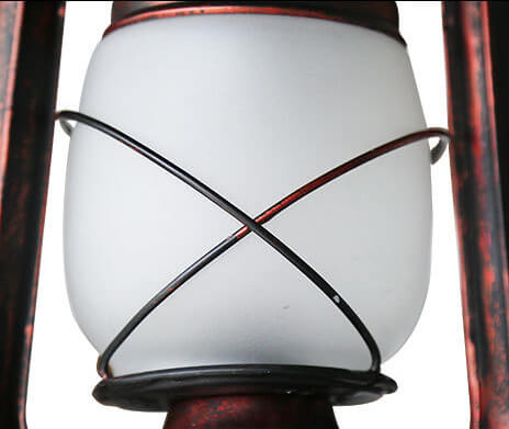 Vintage Horse Lantern Iron 1-Light Wall Sconce Lamp
