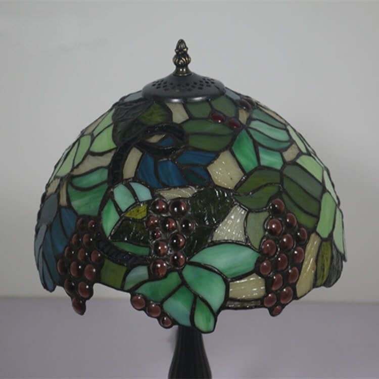 Tiffany Rustic Fruit Stained Glass 1-Light Table Lamp