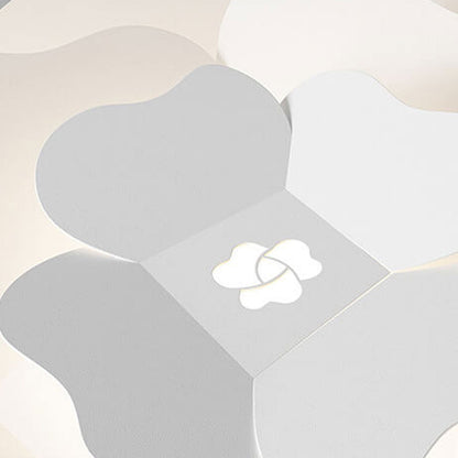 Creative Simple Three-layer Petal Overlap Design LED Flush Mount Light