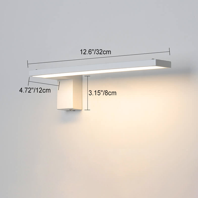 مصباح حائط LED مستطيل الشكل مصنوع من الحديد والأكريليك بتصميم عصري بسيط 