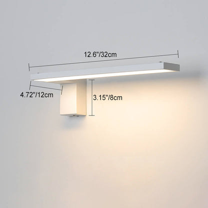 مصباح حائط LED مستطيل الشكل مصنوع من الحديد والأكريليك بتصميم عصري بسيط 