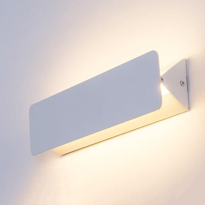 Simple Rectangular Aluminum 1-Light LED Wall Sconce Lamp