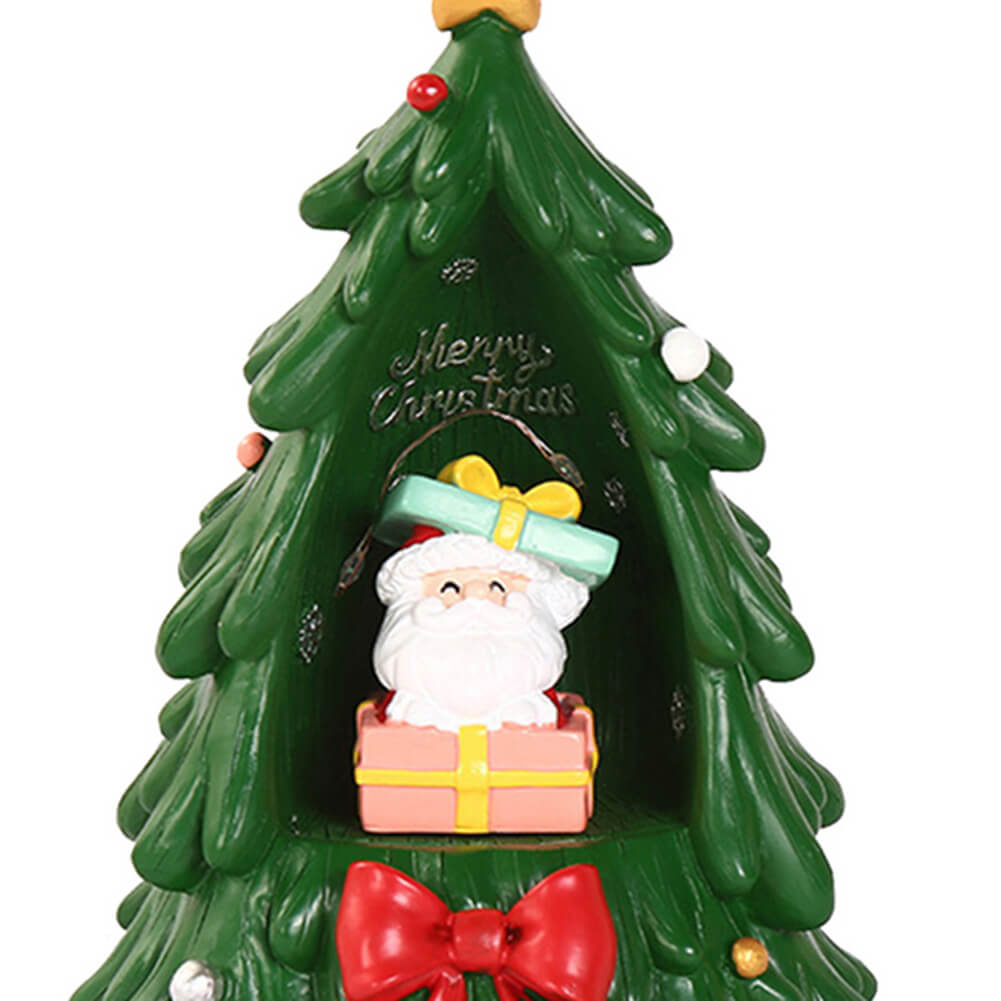 Christmas Tree Santa Starlight Night Light Resin Decoration Gift Table Lamp