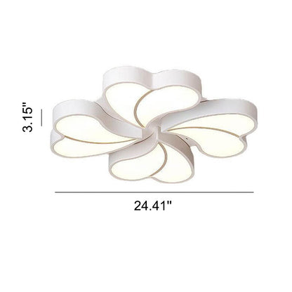 Modern Creative Clover Acrylic LED Flush Mount Ceiling Light