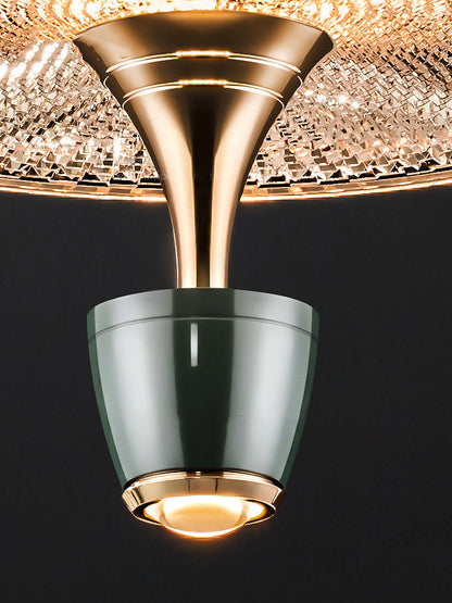 مصباح LED حديث فاخر مصنوع من الألمنيوم المطلي بالكهرباء على شكل قرص 
