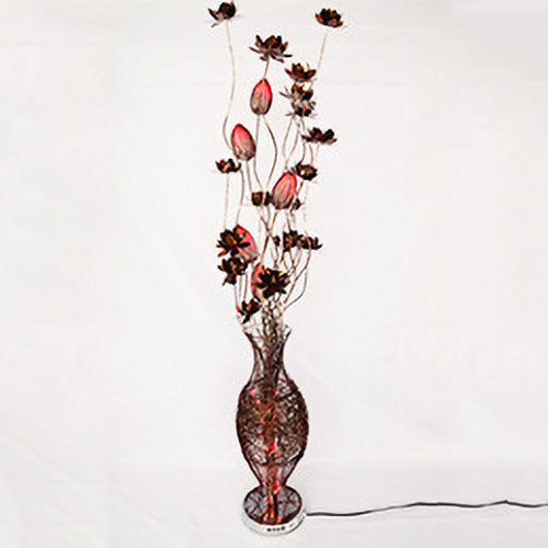 European Style Vase Flower Design Aluminum LED Standing Floor Lamp