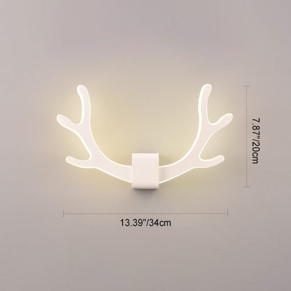 مصباح حائط LED بتصميم عصري من الأكريليك بتصميم إبداعي على شكل قرن الغزال 