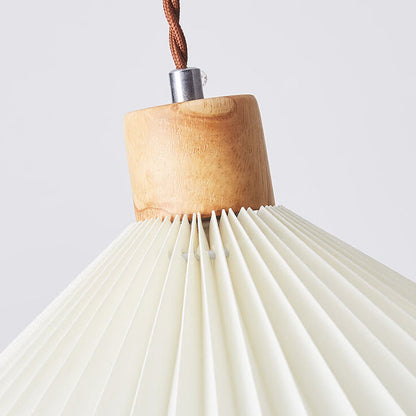 Nordic Minimalist Pleated Shade 1-Light Pendant Light