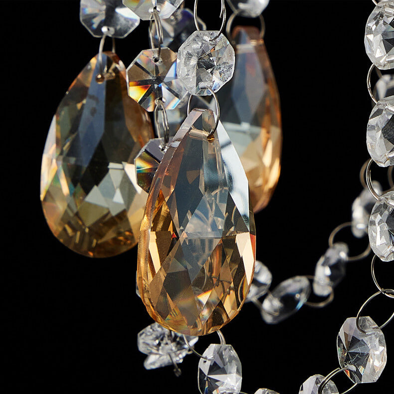 Modern Luxury Crystal Hanging Dome 1-Light Pendant Light