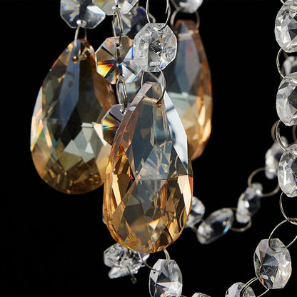 Modern Luxury Crystal Hanging Dome 1-Light Pendant Light