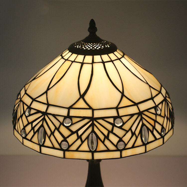 Tiffany Baroque Gemstone Glass 1-Light Table Lamp