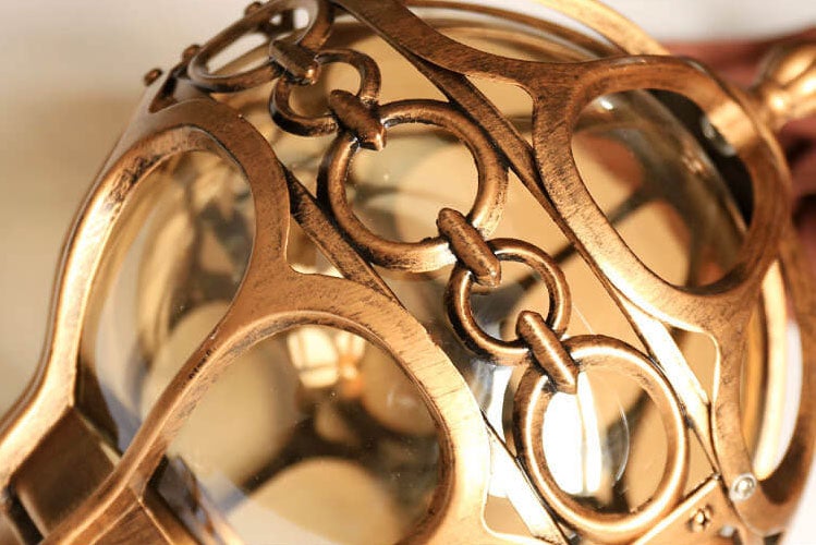 Retro Industrial Globe Shape 1-Light Outdoor Waterproof Pendant Light