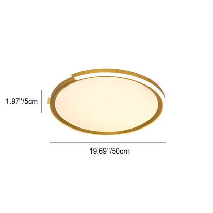 Modern Minimalist Disc Iron Acrylic Aluminum LED Flush Mount Ceiling Light