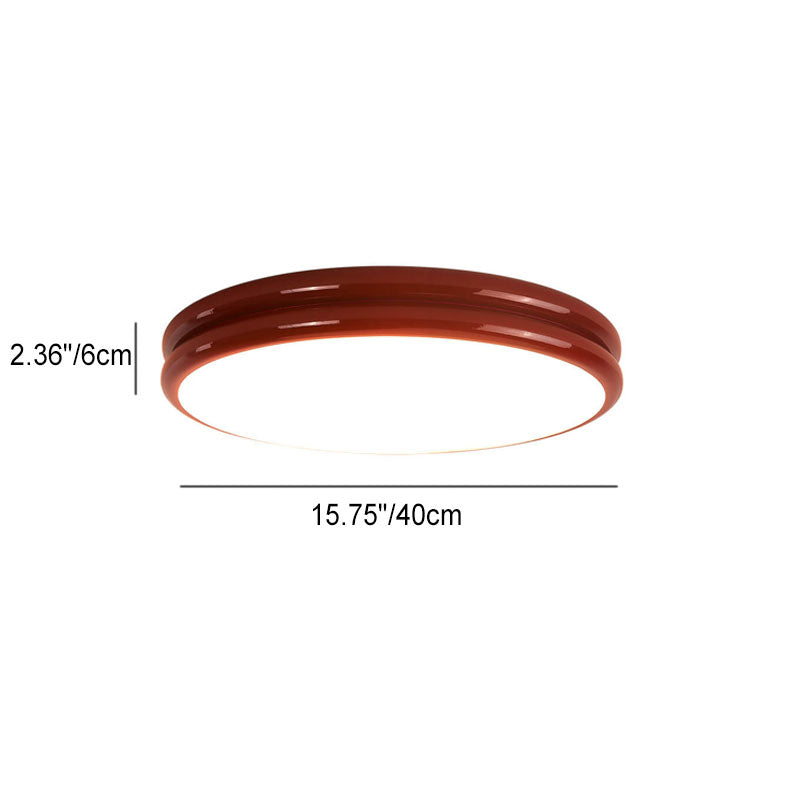 Modern Eye Care Children's Wrought Iron Round LED Flush Mount Lighting