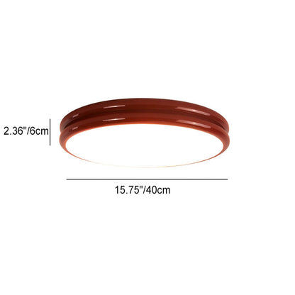 Modern Eye Care Children's Wrought Iron Round LED Flush Mount Lighting