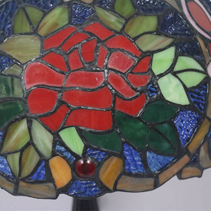 Tiffany European Blooming Flower 1-Light Table Lamp