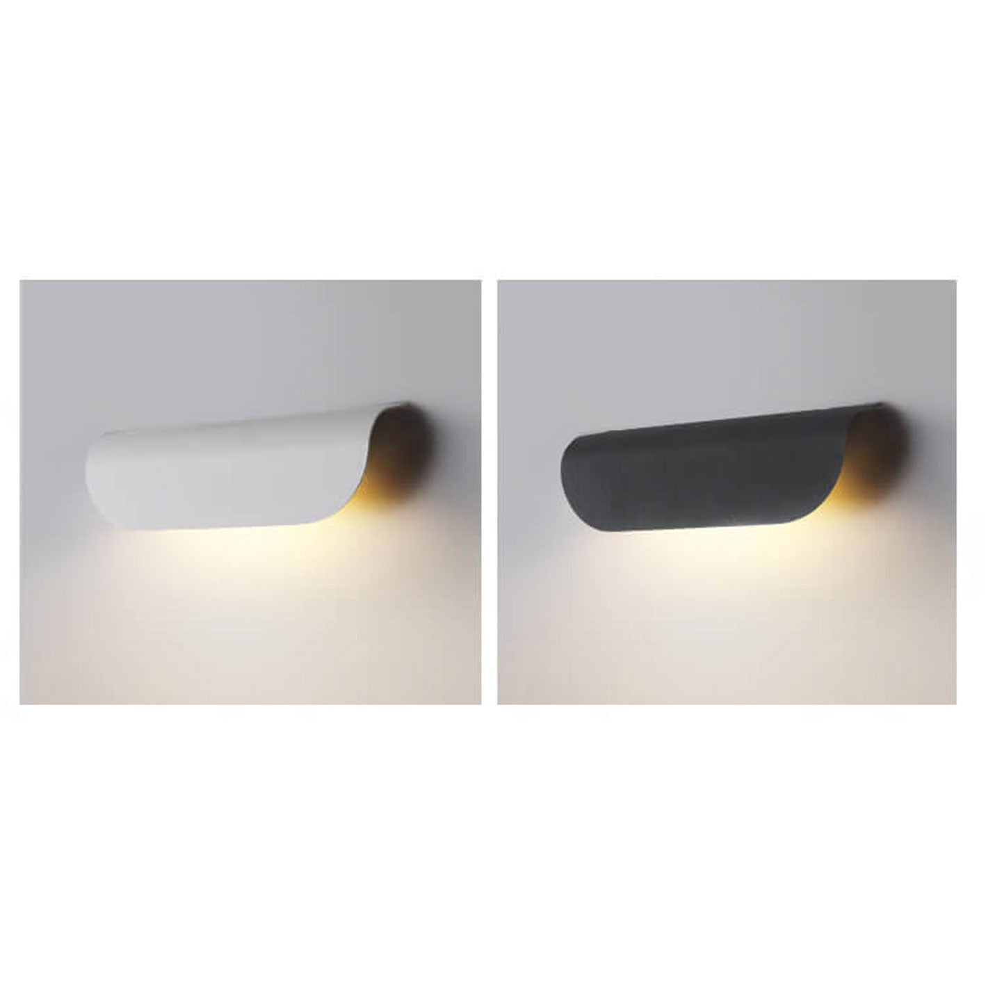 Modern Outdoor Curved  Waterproof LED Garden Wall Sconce Lamp