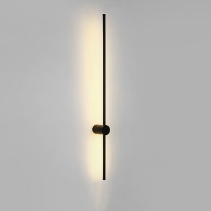 مصباح حائط LED طويل من الألومنيوم والحديد والسيليكون بتصميم عصري بسيط لغرفة النوم 