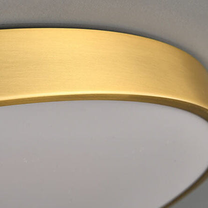 Modern Round Bamboo Pattern LED Flush Mount Ceiling Light