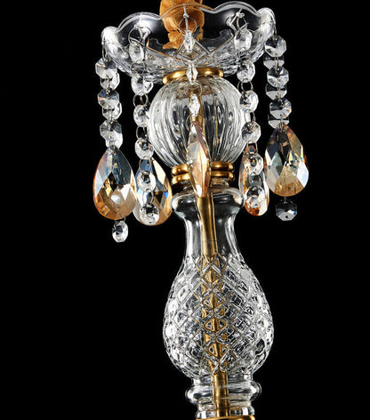 Modern Luxury Crystal Hanging Dome 1-Light Pendant Light