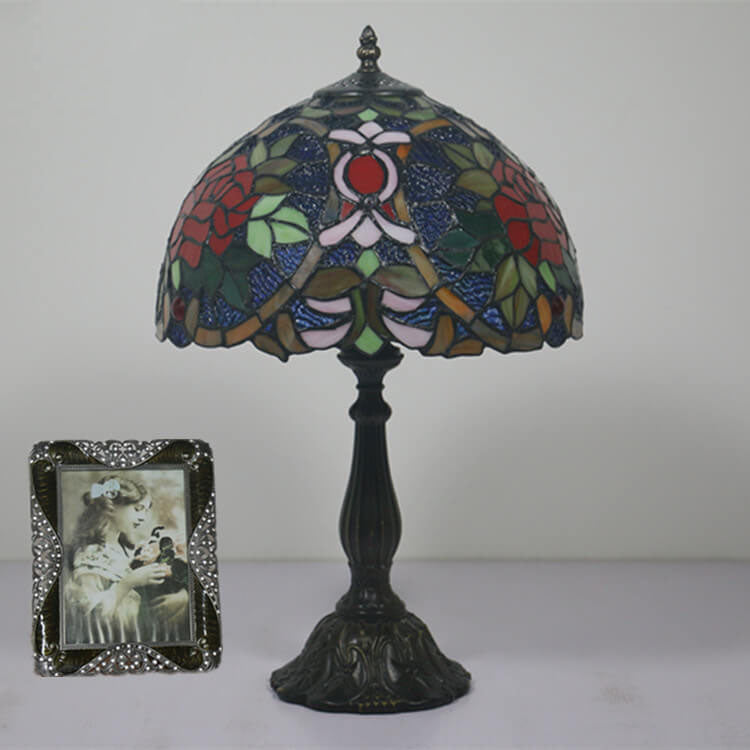 Tiffany European Blooming Flower 1-Light Table Lamp