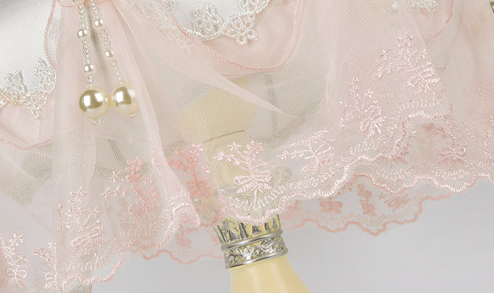 European Style Court Fabric Dome 1-Light Table Lamp