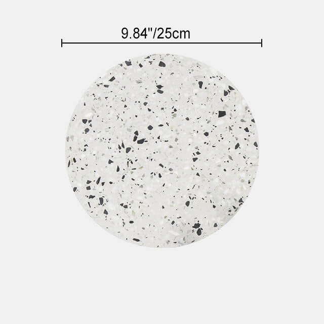 European Modern Round Textured Marble LED Wall Sconce Lamp